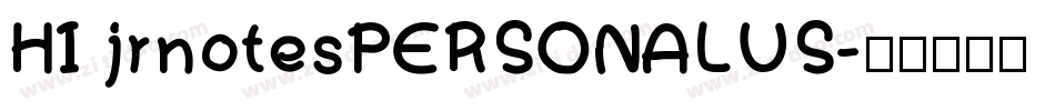 HI jrnotesPERSONALUS字体转换